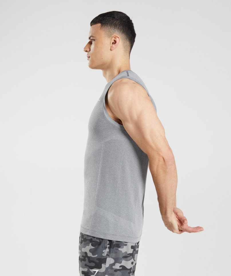 Podkoszulki Gymshark Vital Seamless Light Męskie Szare | PL 845BMR